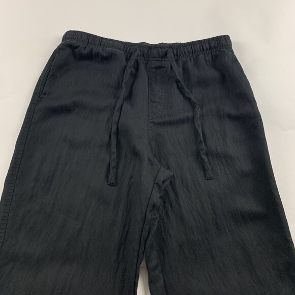 Zara Black Lightweight Wide Leg Lounge Pant L - Picture 2 of 6